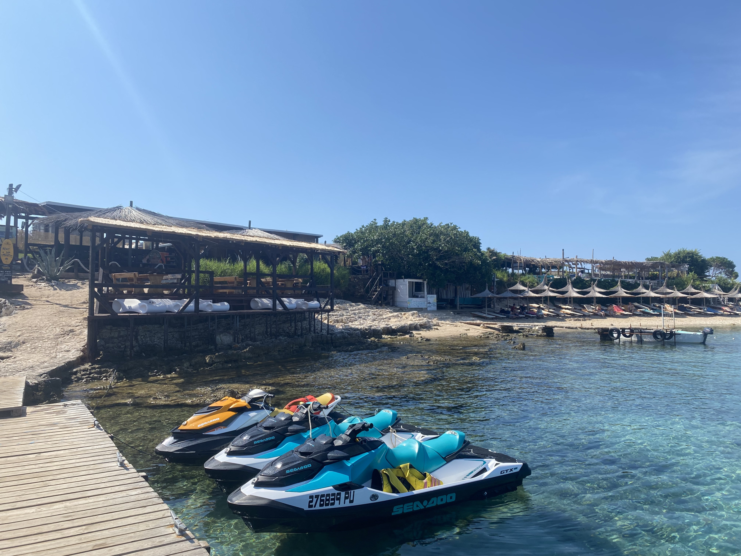 Liznjan coastline secret bays jet ski