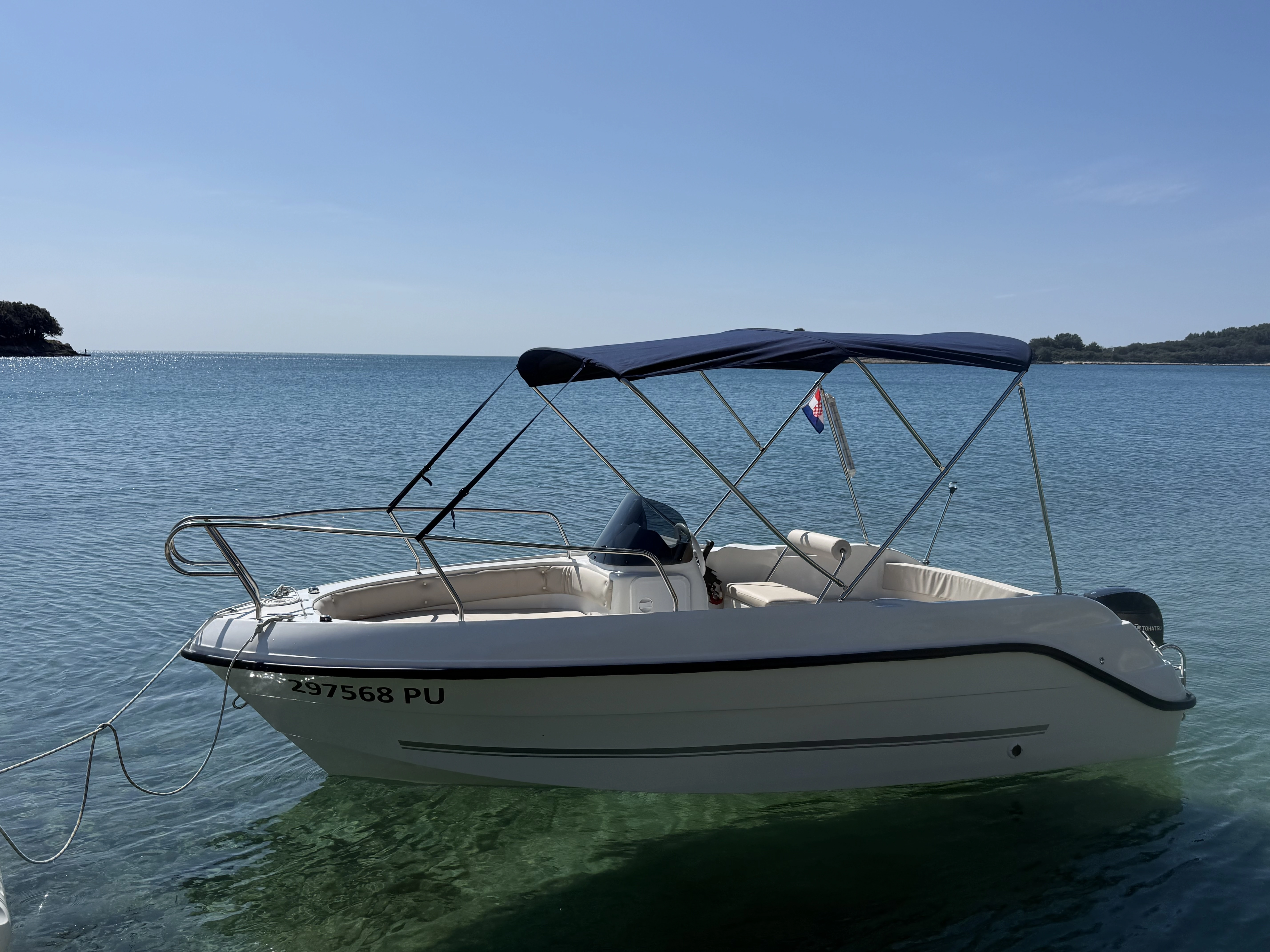 boat luka open boat rental without licence Medulin Banjole Pula